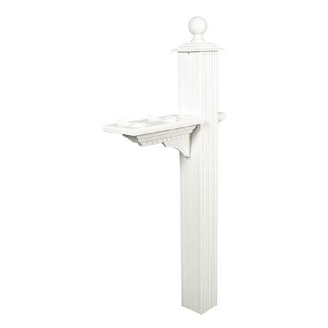 Rubbermaid White Plastic Deluxe Mailbox Mounting 